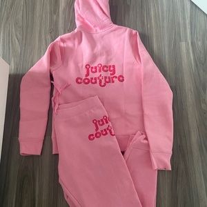 Juicy couture pink fleece tracksuit